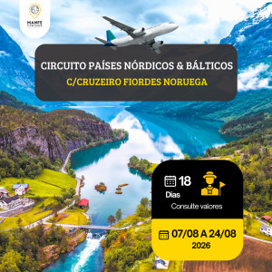CIRCUITO PAÍSES NÓRDICOS & BÁLTICOS c/CRUZEIRO FIORDES NORUEGA 